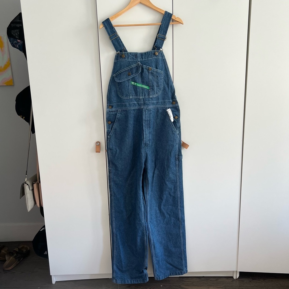NWT Key Blue Denim Overalls size 34 x 30